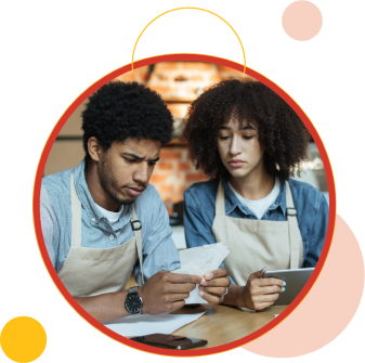 homem e mulher conversando